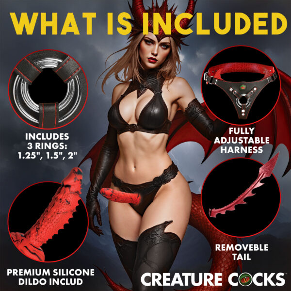 Drakona Dragon Tail Strap-On Harness w/ Dildo Drakona Dragon Tail Strap-On Harness w/ Dildo