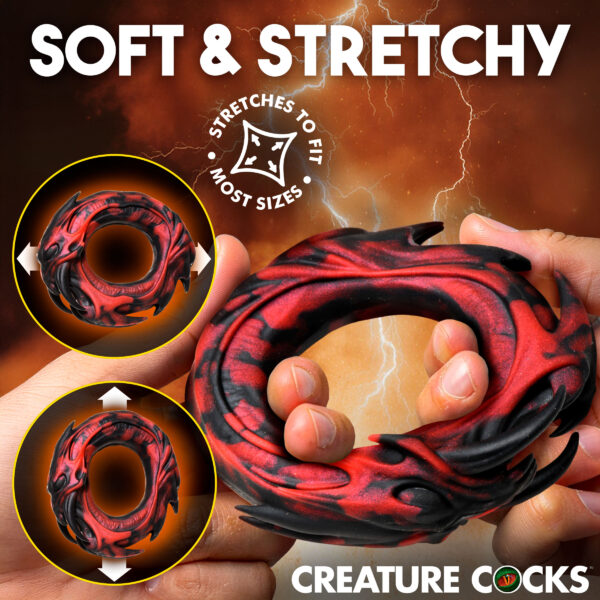 Hell Fang Silicone Cock Ring