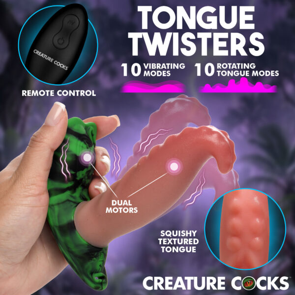Tongue Twister Panty Vibe w/ Harness Tongue Twister Panty Vibe w/ Harness