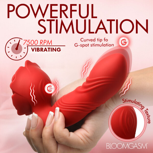 Rose Thrust Thrusting Silicone Vibrator Rose Thrust Thrusting Silicone Vibrator