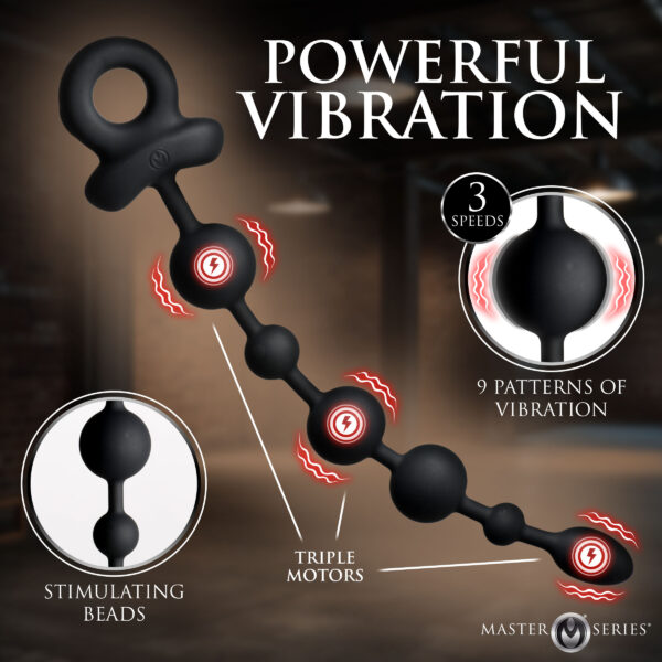 Balls Deep Vibrating Silicone Anal Beads Balls Deep Vibrating Silicone Anal Beads
