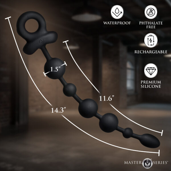 Balls Deep Vibrating Silicone Anal Beads Balls Deep Vibrating Silicone Anal Beads