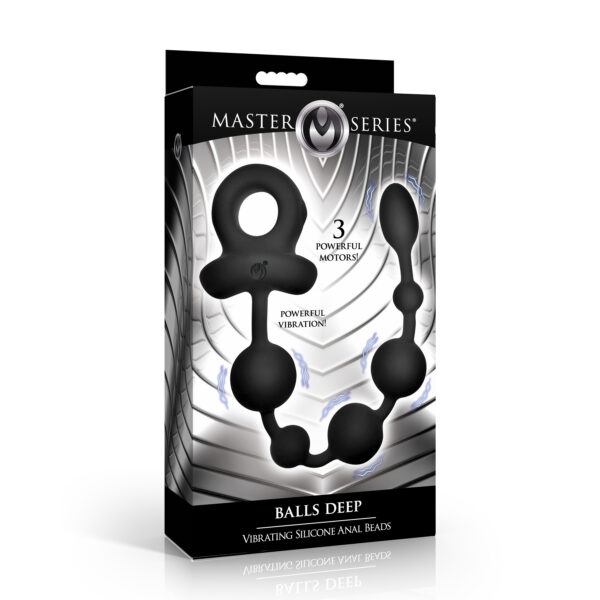 Balls Deep Vibrating Silicone Anal Beads Balls Deep Vibrating Silicone Anal Beads