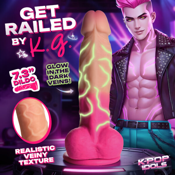 K.G. Silicone Dildo with Balls K.G. Silicone Dildo with Balls