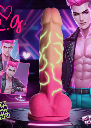 K.G. Silicone Dildo with Balls