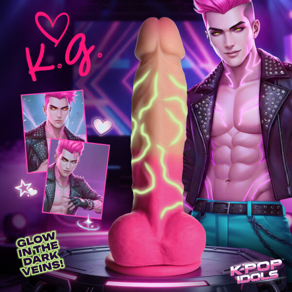 K.G. Silicone Dildo with Balls K.G. Silicone Dildo with Balls