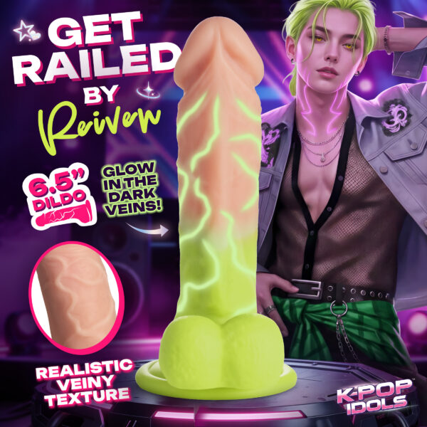 Reiven Silicone Dildo with Balls Reiven Silicone Dildo with Balls