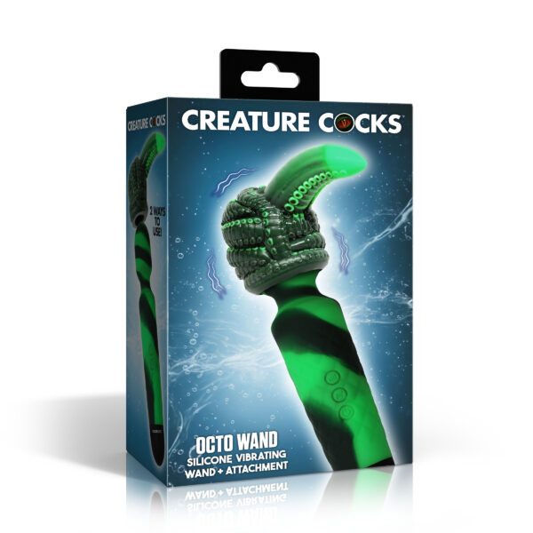 Octo Wand Silicone Vibrating Wand + Attachment Octo Wand Silicone Vibrating Wand + Attachment