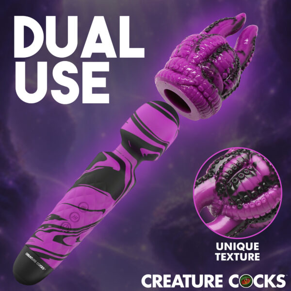 Tenta Wand Silicone Vibrating Wand + Attachment Tenta Wand Silicone Vibrating Wand + Attachment