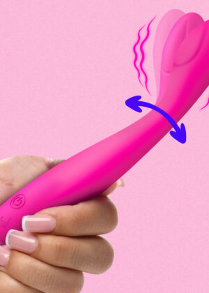 Homepage Flexible Silicone G-Spot Vibrator - Pink
