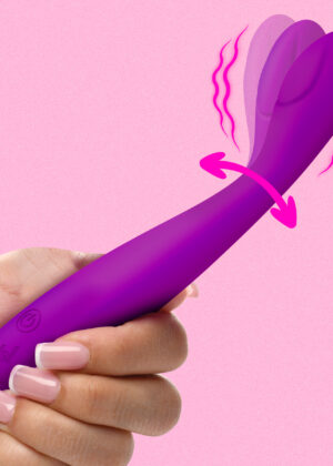 Homepage Flexible Silicone G-Spot Vibrator - Purple