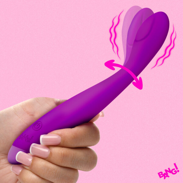 Flexible Silicone G-Spot Vibrator - Purple