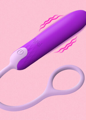 Silicone Bullet with Cord - Purple