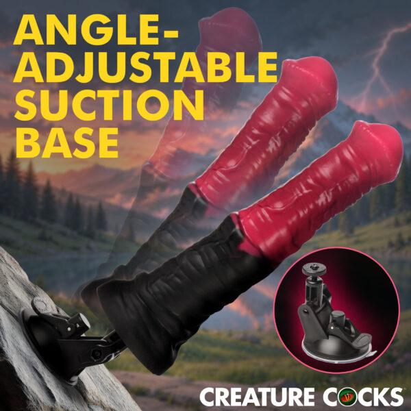Thrusting Gallop Thrusting and Vibrating Silicone Dildo