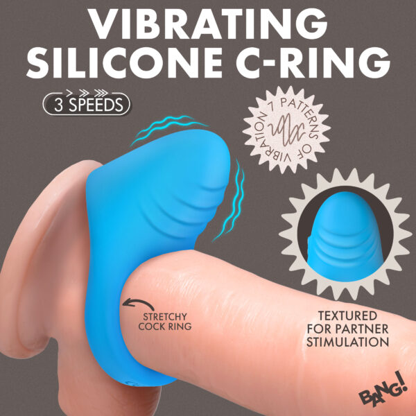 Vibrating Silicone C-Ring
