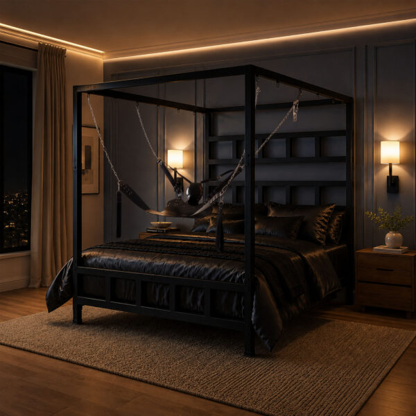 King Size Dungeon Bed with Suspension Canopy King Size Dungeon Bed with Suspension Canopy
