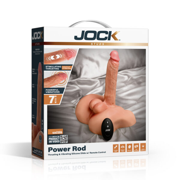 Power Rod Thrusting and Vibrating Dildo w/ Remote Control Power Rod Thrusting and Vibrating Dildo w/ Remote Control