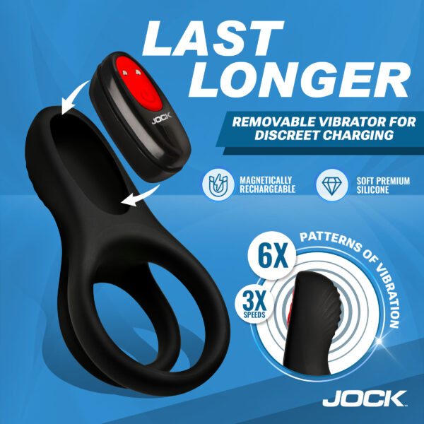 Hard-On Vibrating Silicone C-Ring w/ Clit Stim Hard-On Vibrating Silicone C-Ring w/ Clit Stim