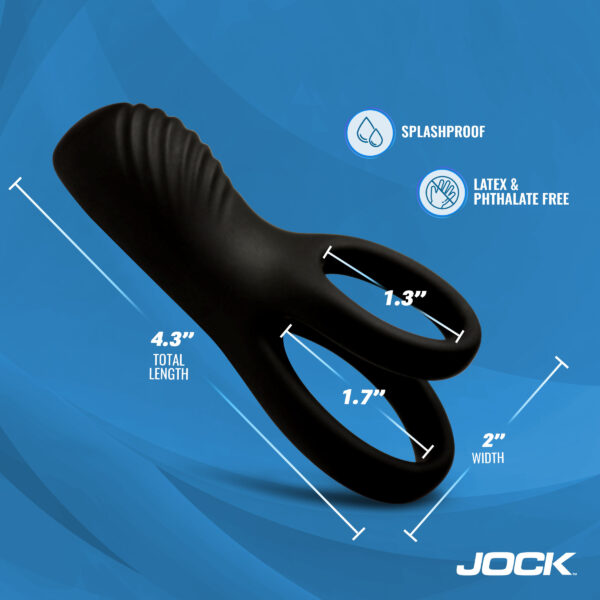 Hard-On Vibrating Silicone C-Ring w/ Clit Stim Hard-On Vibrating Silicone C-Ring w/ Clit Stim