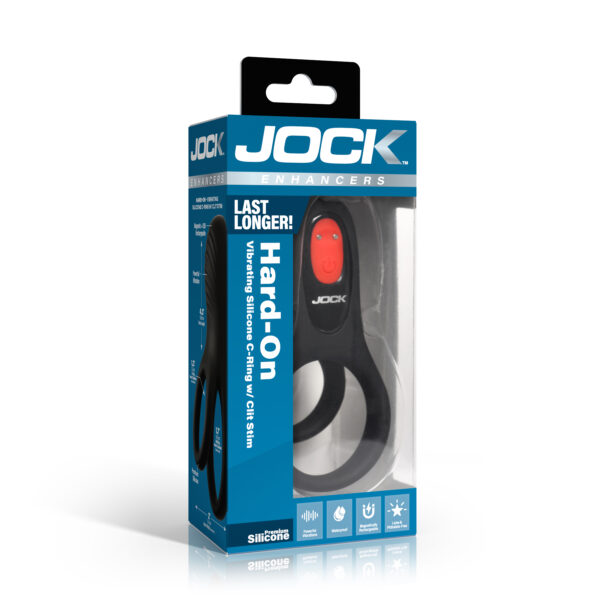 Hard-On Vibrating Silicone C-Ring w/ Clit Stim Hard-On Vibrating Silicone C-Ring w/ Clit Stim
