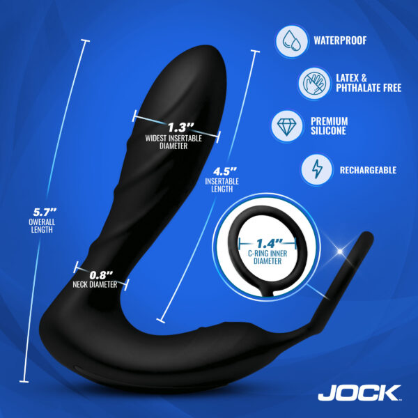 Shockwave E-Stim Anal Plug w/ C-Ring Shockwave E-Stim Anal Plug w/ C-Ring
