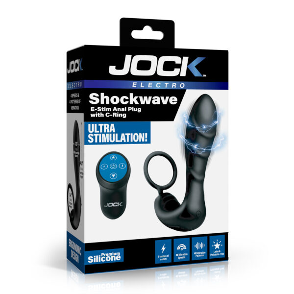 Shockwave E-Stim Anal Plug w/ C-Ring Shockwave E-Stim Anal Plug w/ C-Ring