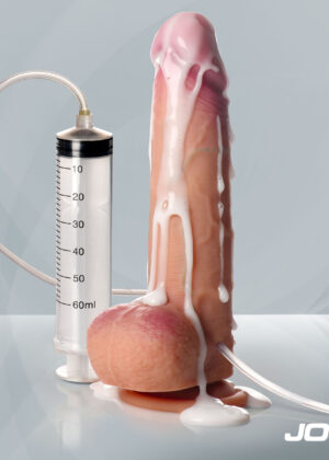 8.75" Ejaculating Silicone Dildo w/ Balls