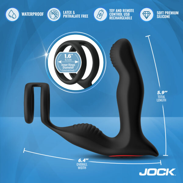 P-Drive Sliding & Rocking Prostate Vibrator w/ C-Ring P-Drive Sliding & Rocking Prostate Vibrator w/ C-Ring