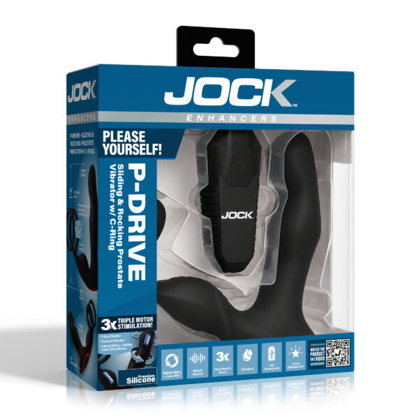 P-Drive Sliding & Rocking Prostate Vibrator w/ C-Ring P-Drive Sliding & Rocking Prostate Vibrator w/ C-Ring
