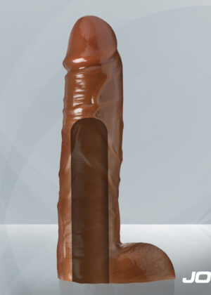 9" Dildo with Balls Chocolate