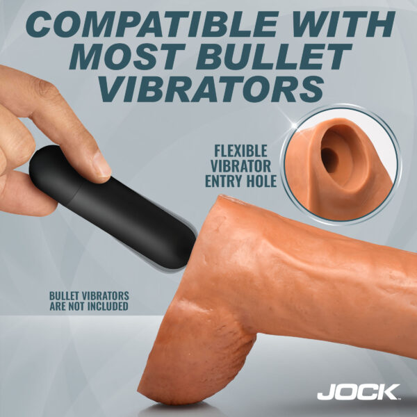 JOCK 10" Dildo with Balls Latte JOCK 10" Dildo with Balls Latte