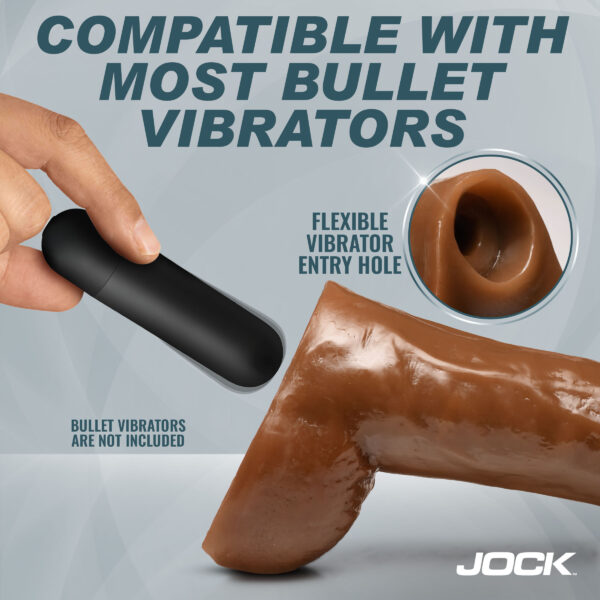 JOCK 10" Dildo with Balls Chocolate JOCK 10" Dildo with Balls Chocolate