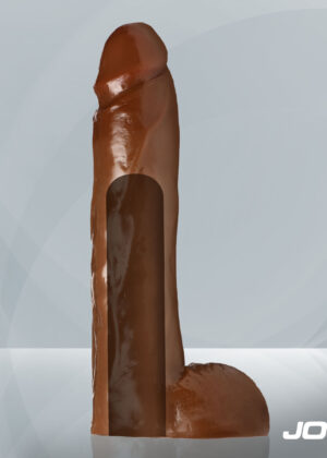 JOCK 10" Dildo with Balls Chocolate