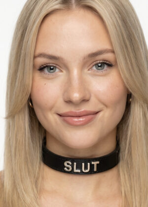 Leather ID Collars- Slut