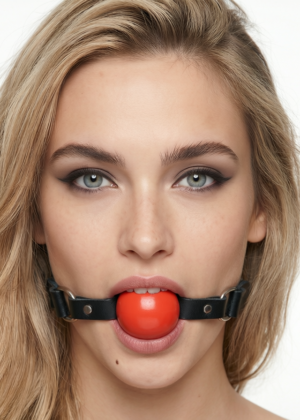 Red Silicone Ball Gag